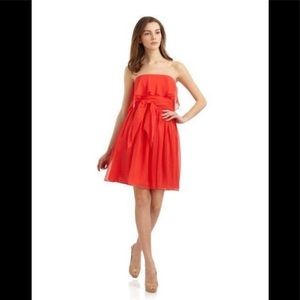 HALSTON HERITAGE STRAPLESS FLARE DRS W FLO